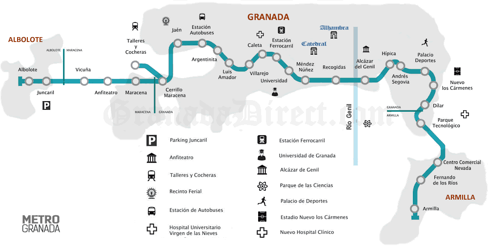 Mapa del Metro de Granada